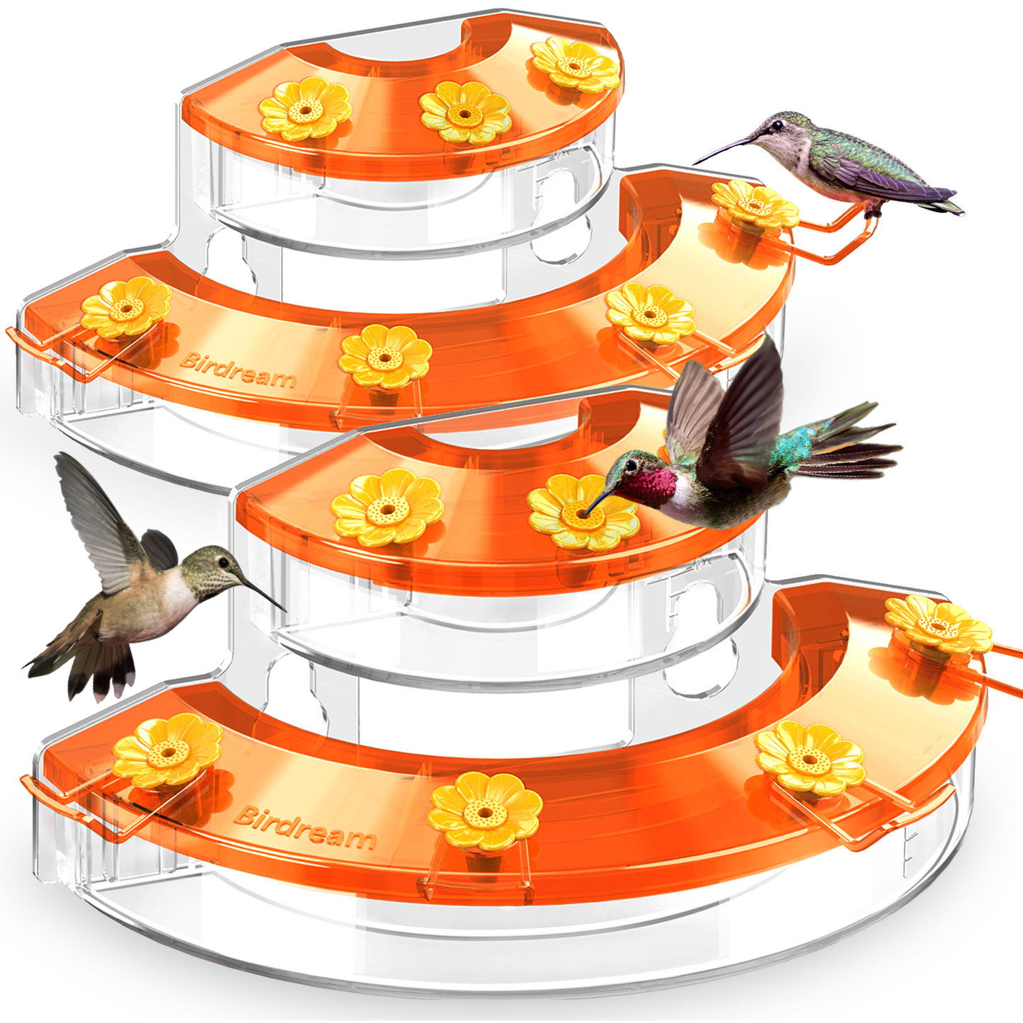 BD602 Window Hummingbird Feeder (Orange)