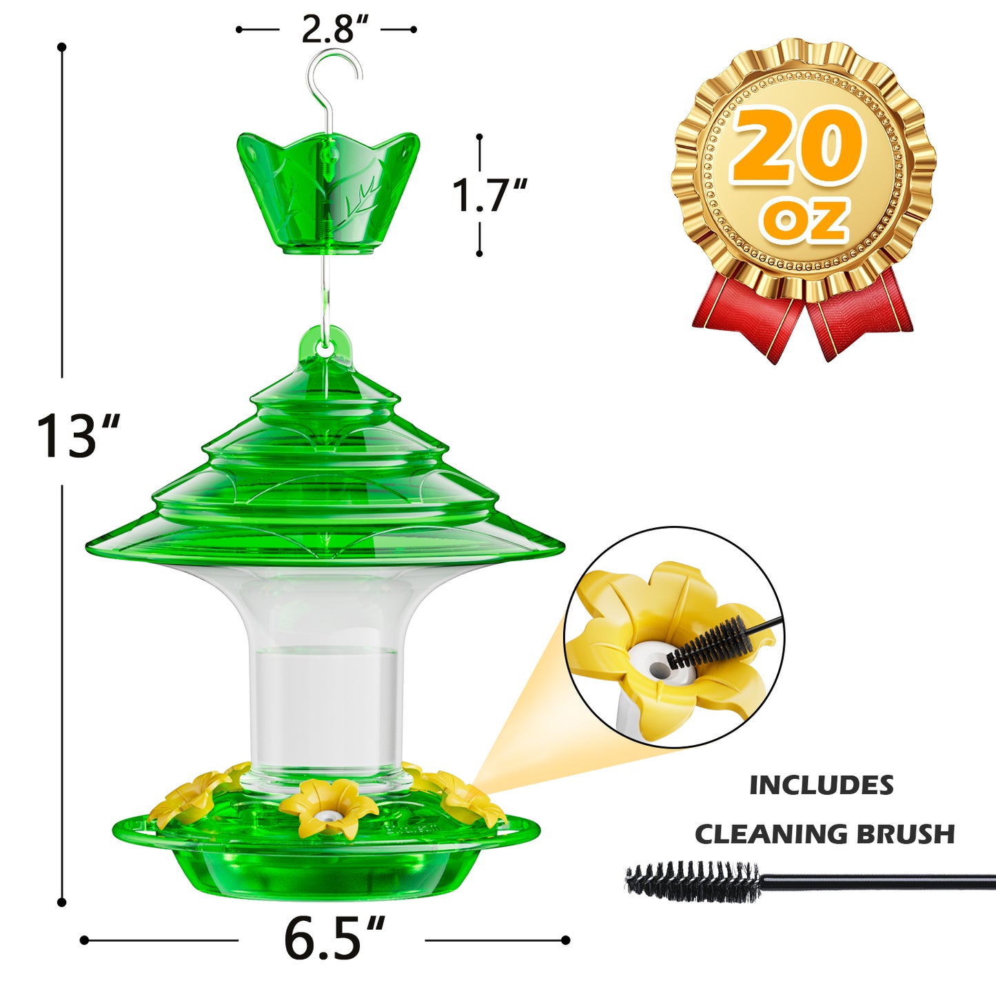 Christmas Hummingbird Feeder（Green）