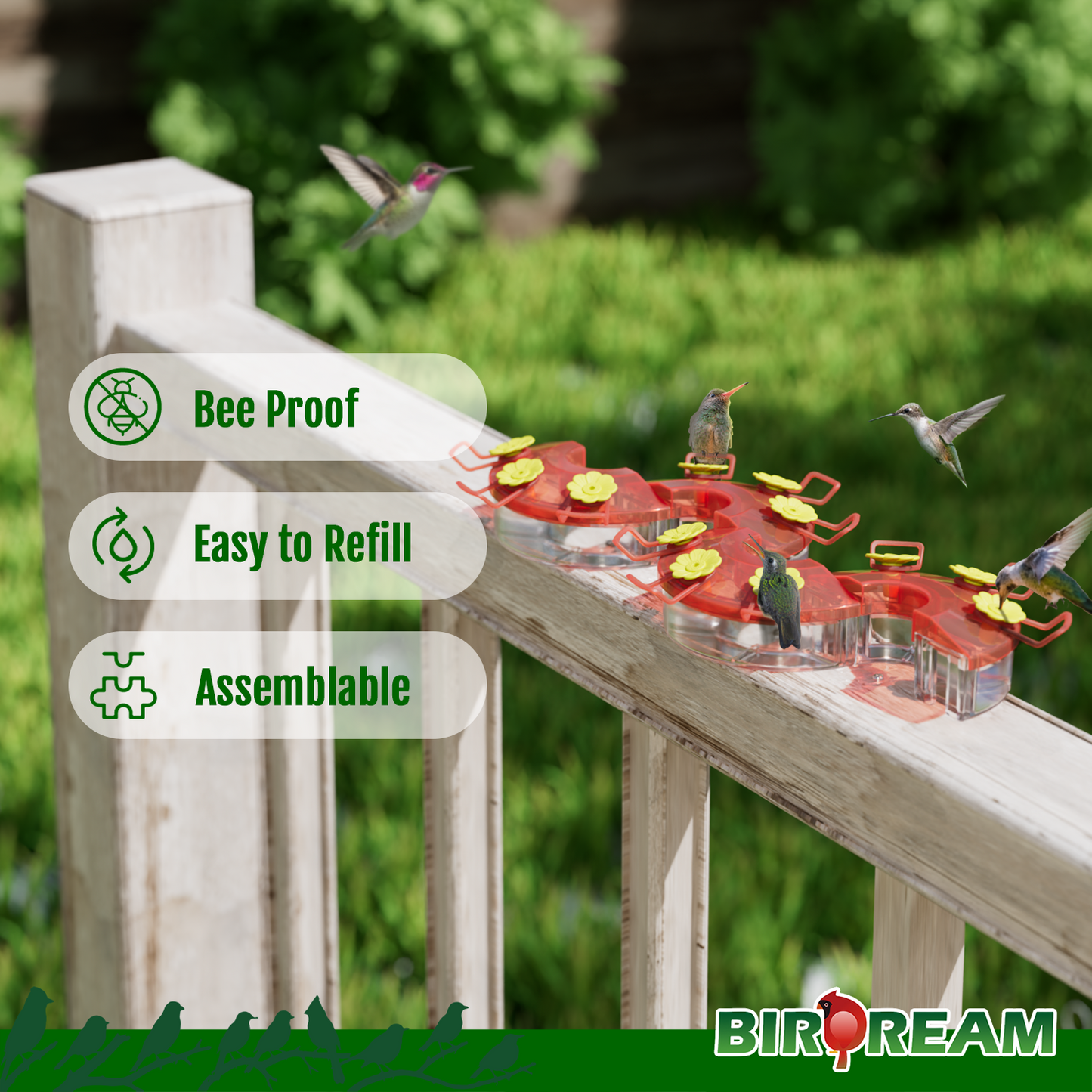 BD605 Assemblable Hummingbird Feeder