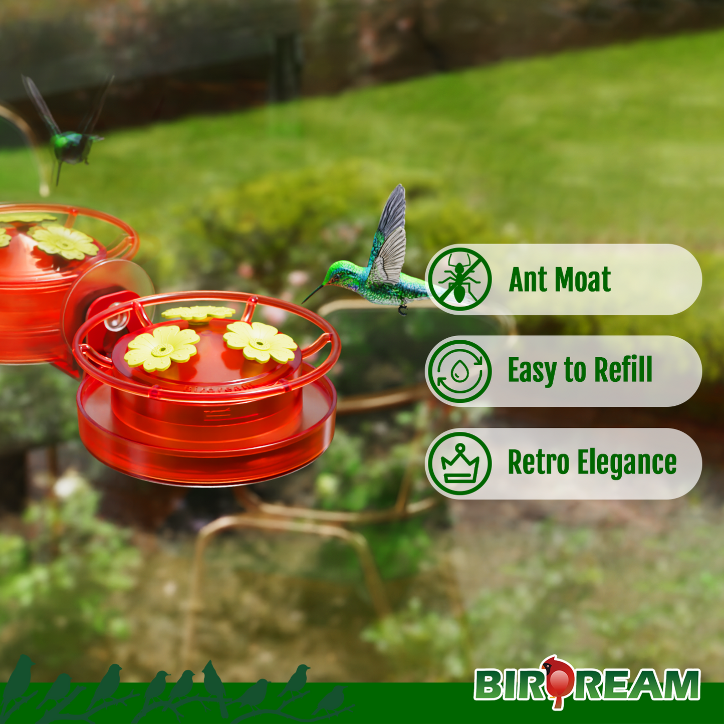 BD517 Window Hummingbird Feeder