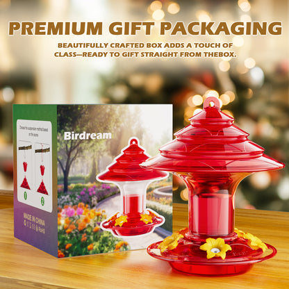 Christmas Hummingbird Feeder (Solid Red)
