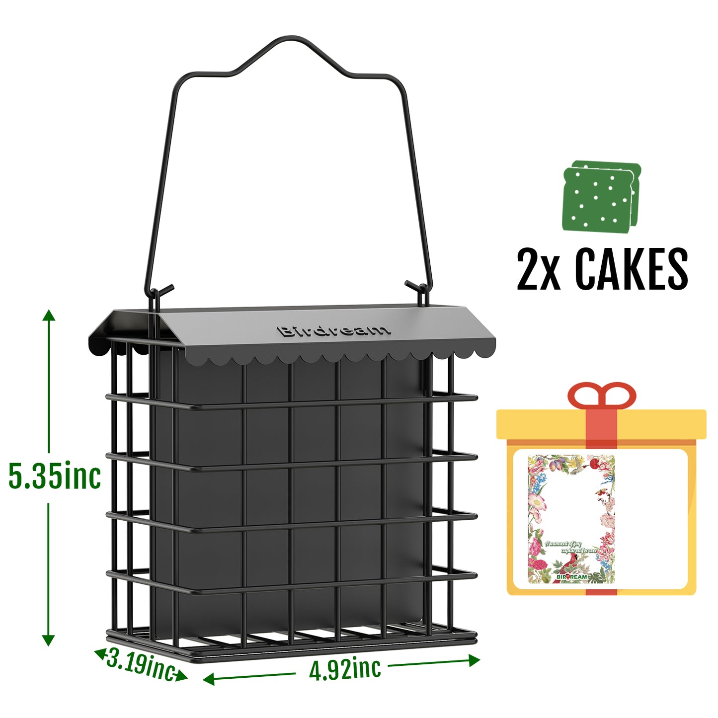 BD612 Metal Suet Bird Feeder
