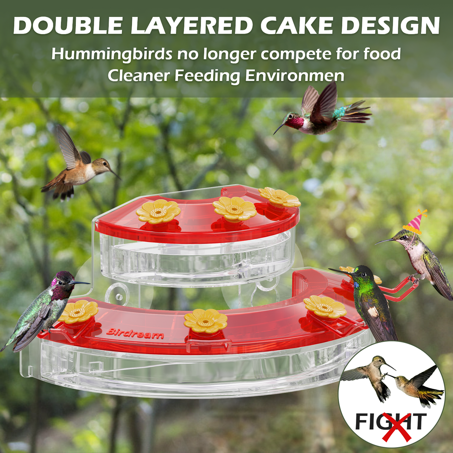 BD602 Window Hummingbird Feeder