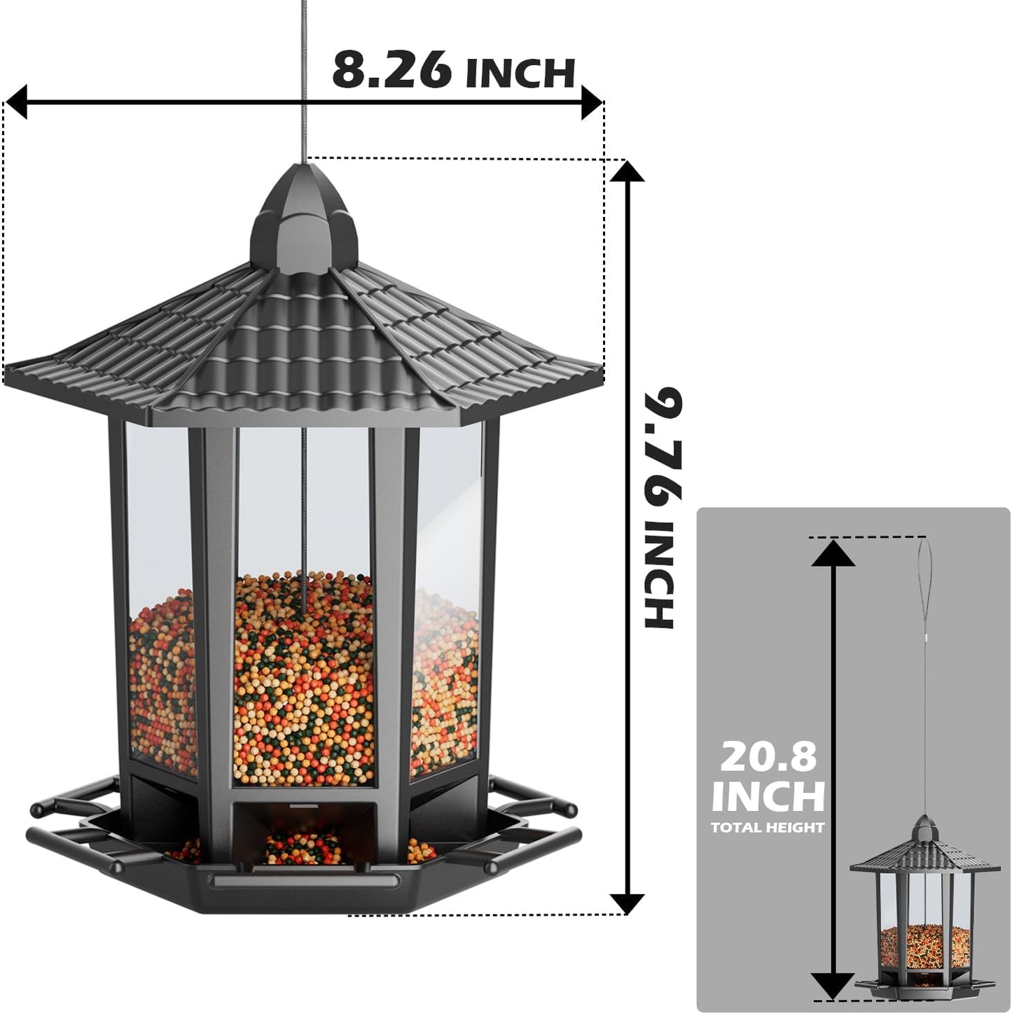 Retro Pagoda Bird Feeder