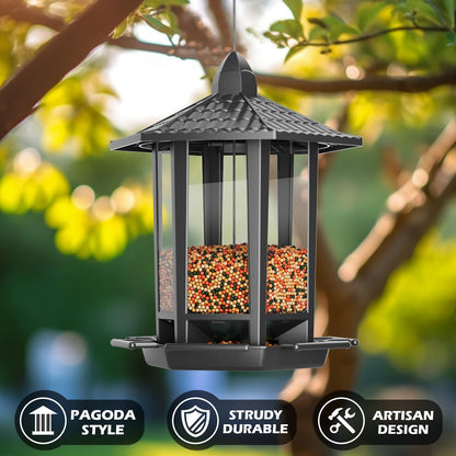 Retro Pagoda Bird Feeder