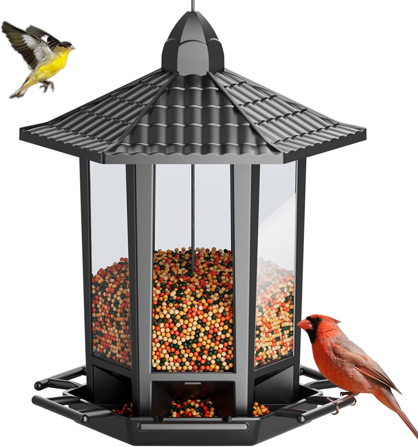 Retro Pagoda Bird Feeder