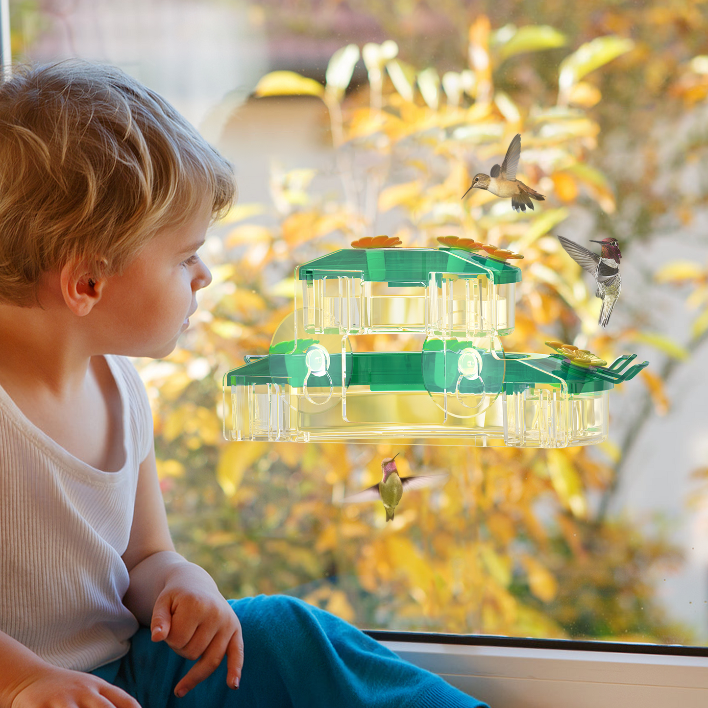 BD602 Window Hummingbird Feeder (Green)