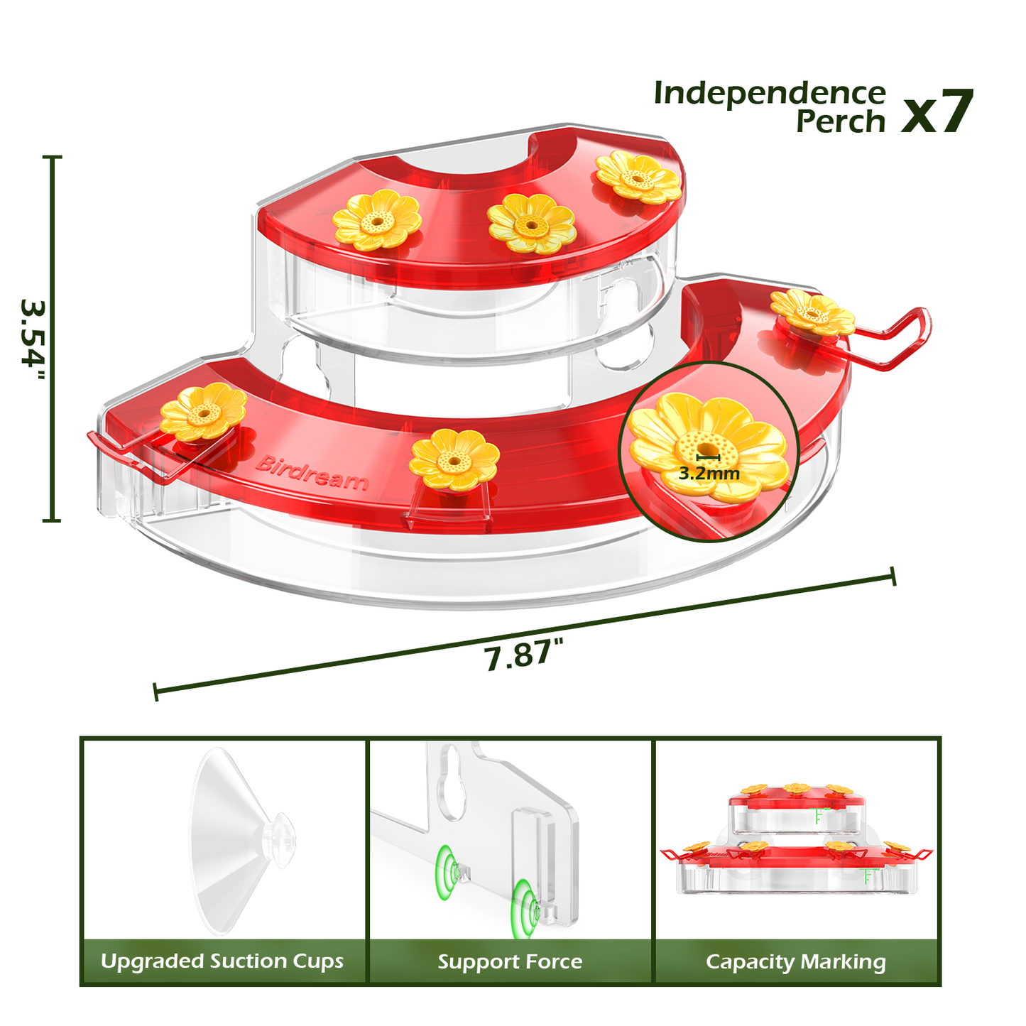 BD602 Window Hummingbird Feeder