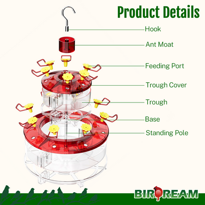 BD603 Hanging Hummingbird Feeder