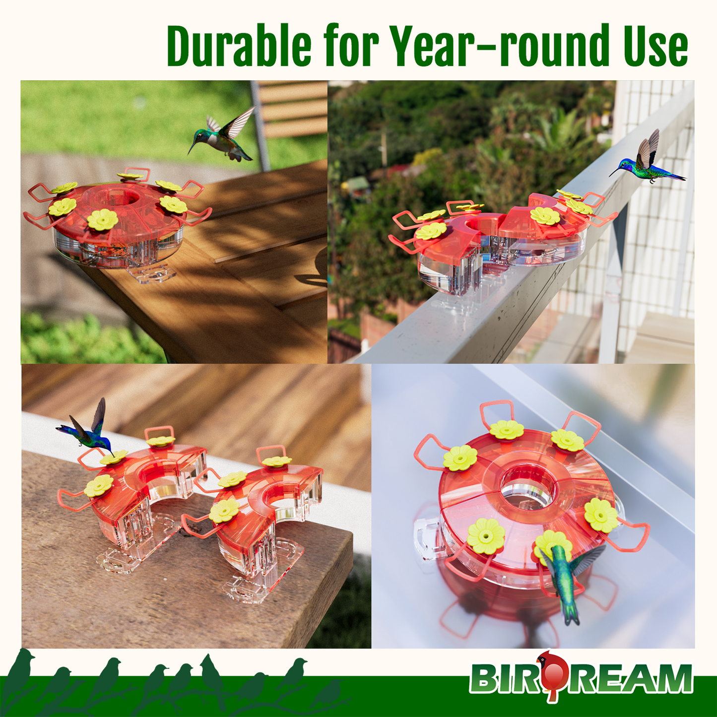 BD605 Assemblable Hummingbird Feeder