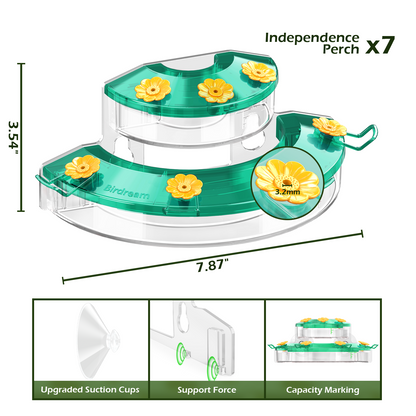 BD602 Window Hummingbird Feeder (Green)