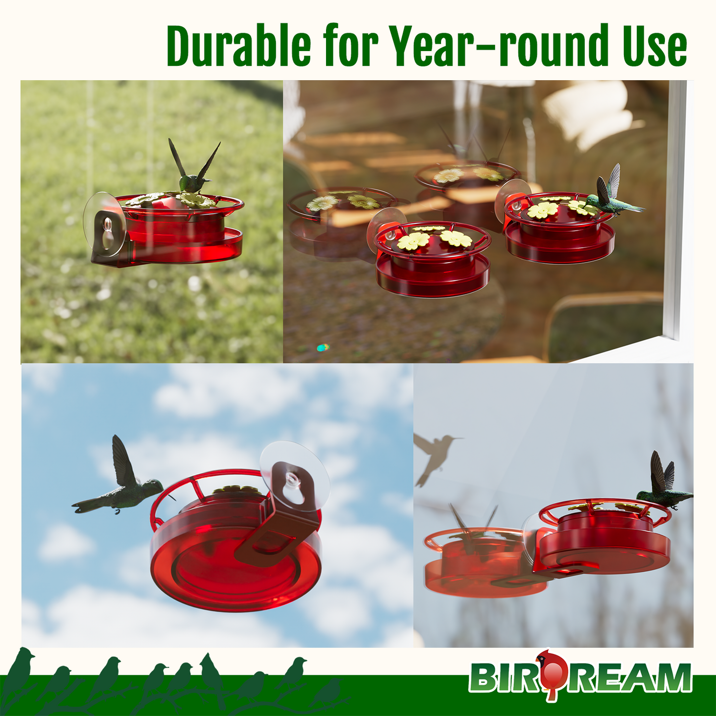 BD517 Window Hummingbird Feeder