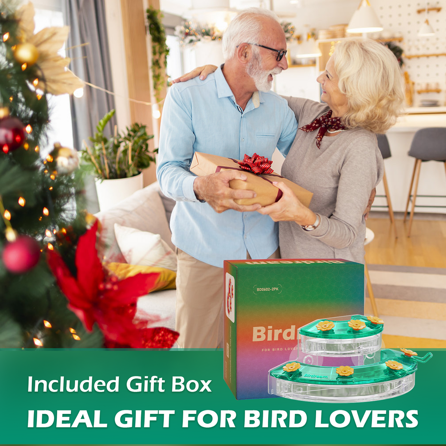 BD602 Window Hummingbird Feeder (Green)