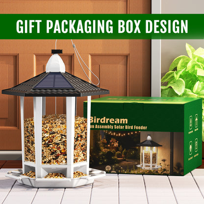 Solar Light Pagoda Bird Feeder