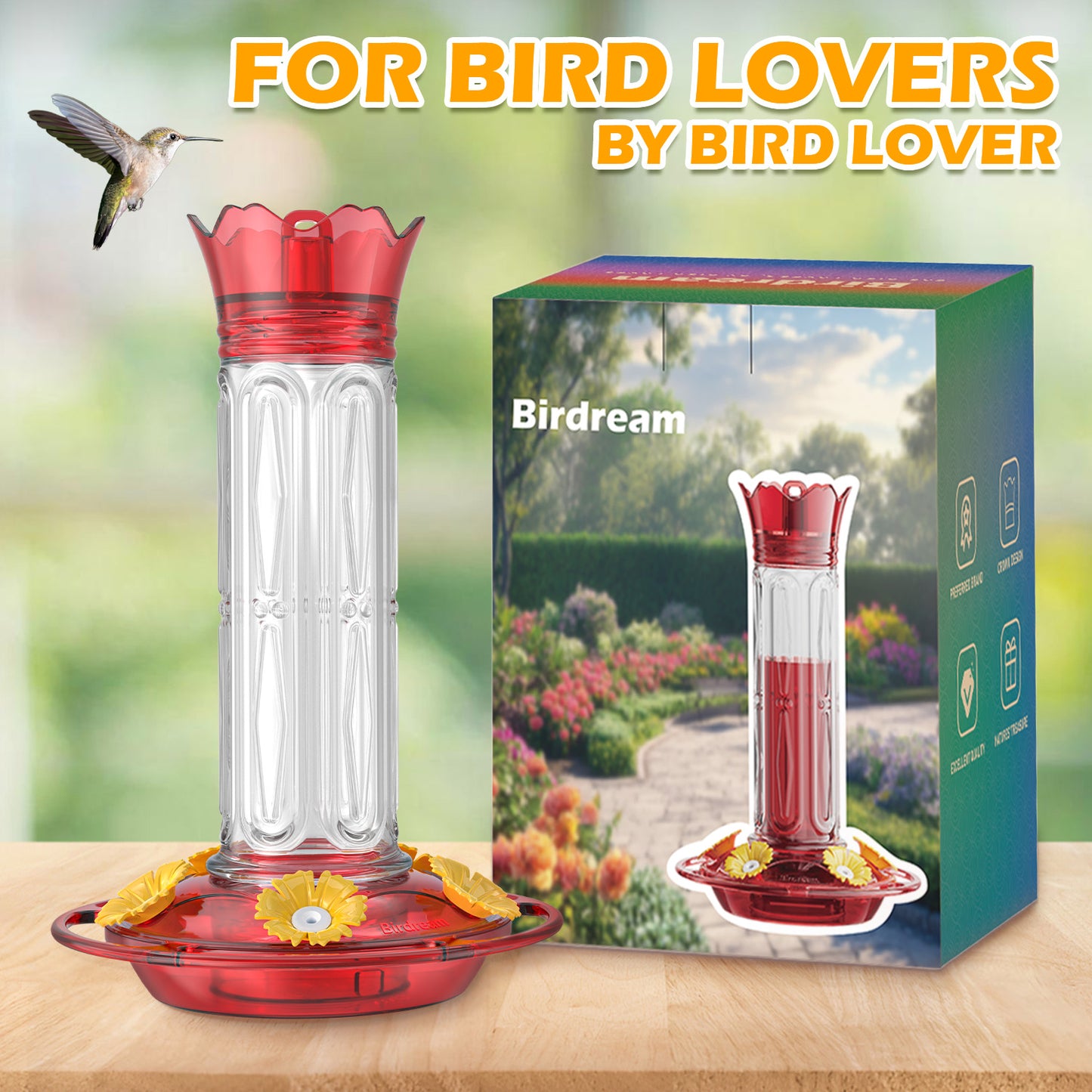 Crown Hummingbird Feeder