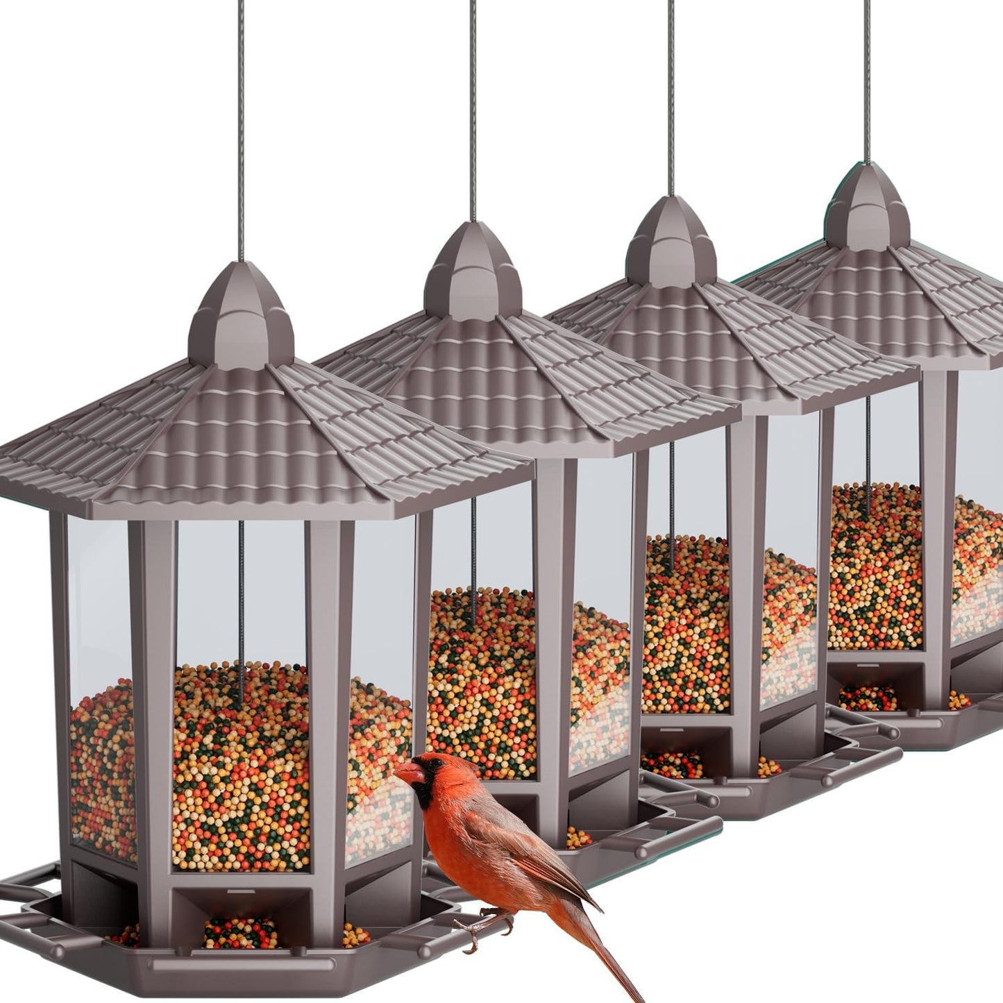 Retro Pagoda Bird Feeder