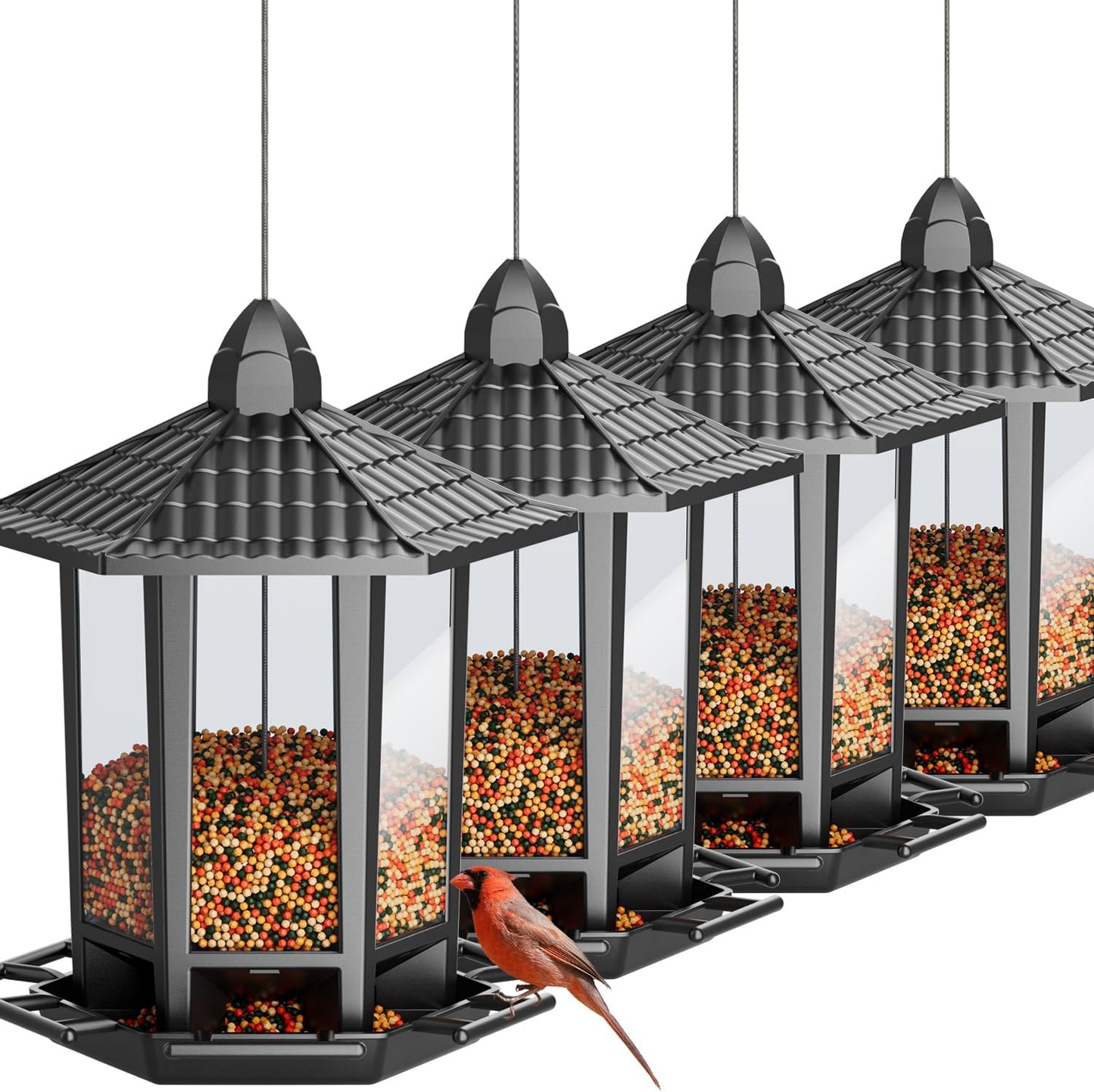 Retro Pagoda Bird Feeder