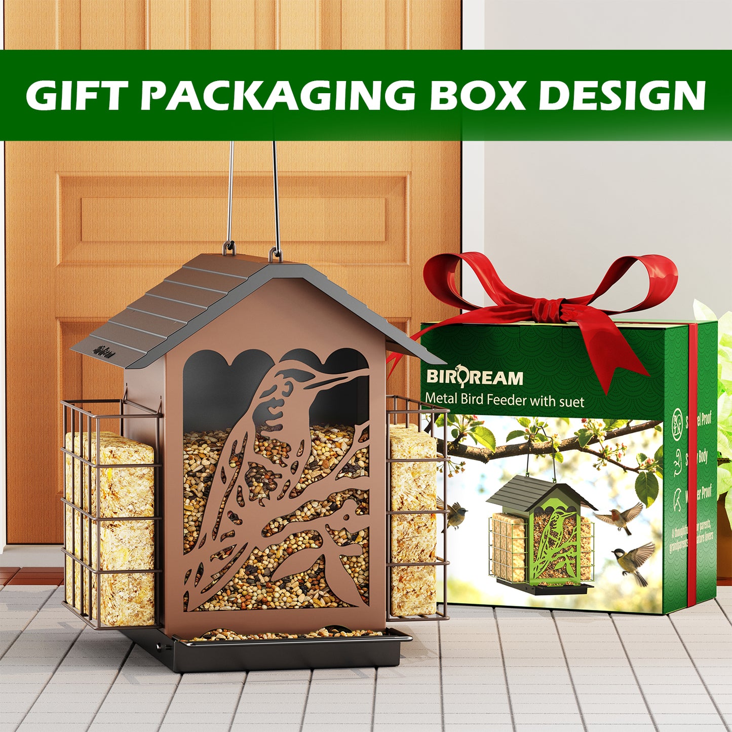 BD609 Metal Bird Feeder