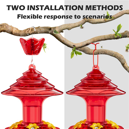 Christmas Hummingbird Feeder (Solid Red)