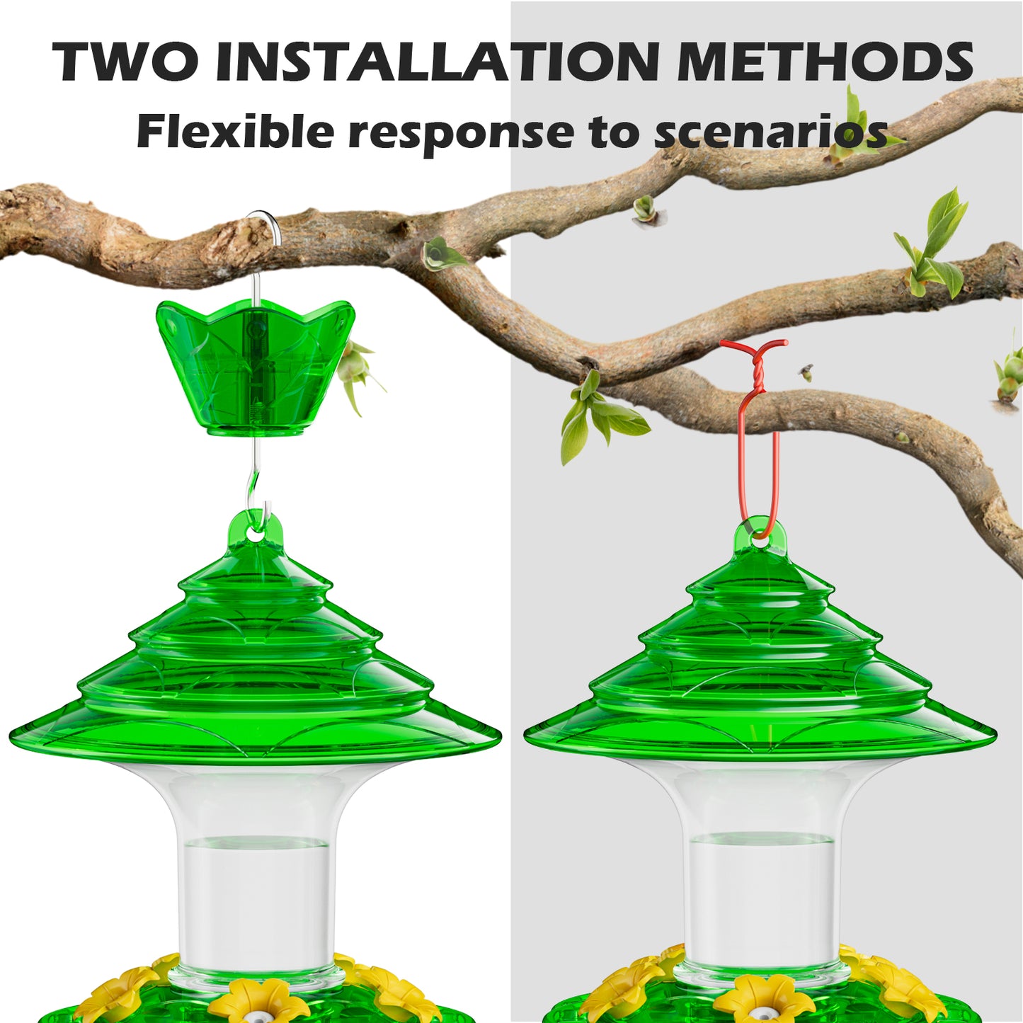 Christmas Hummingbird Feeder（Green）
