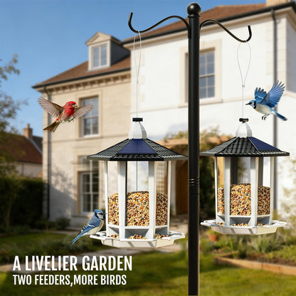 Solar Light Pagoda Bird Feeder