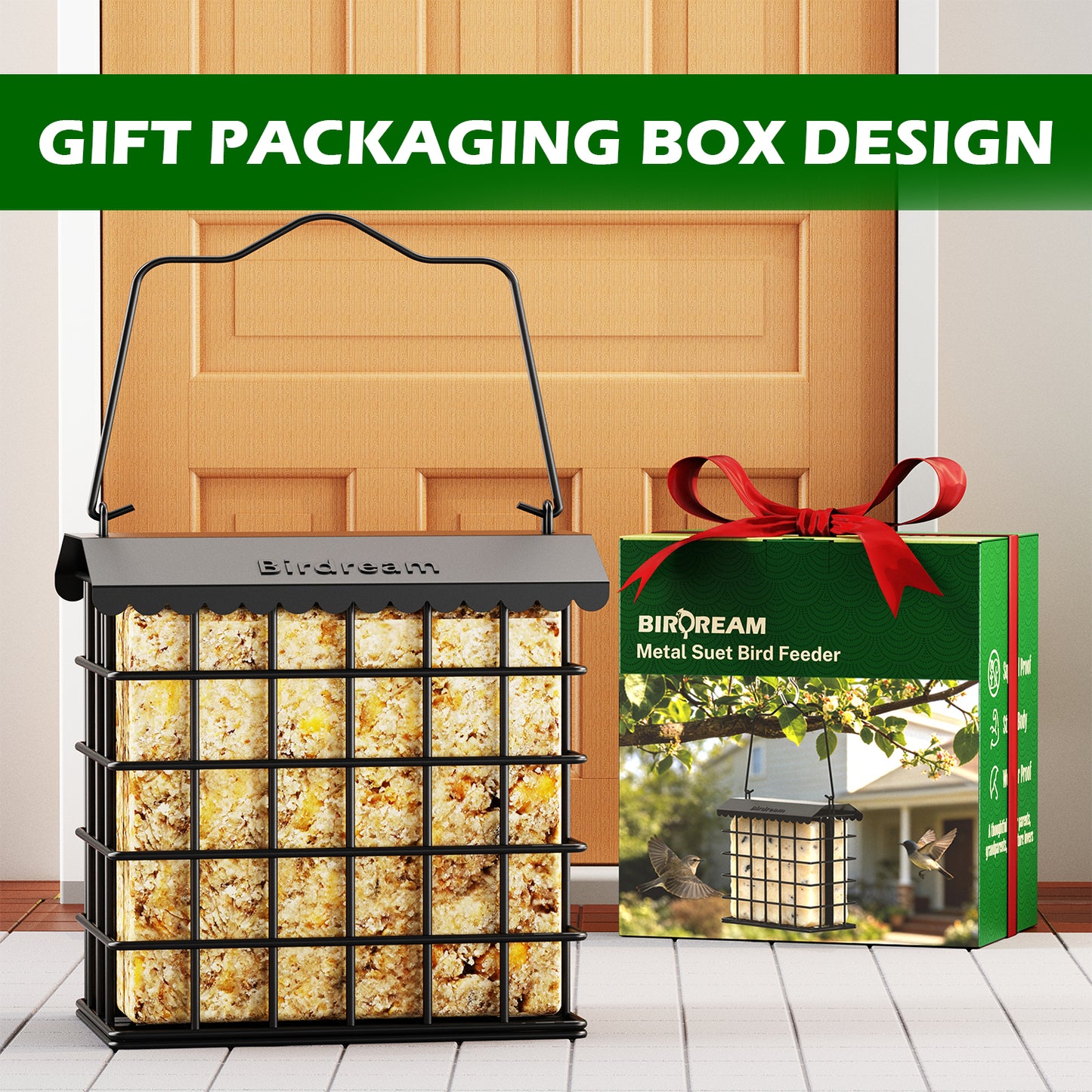 BD612 Metal Suet Bird Feeder