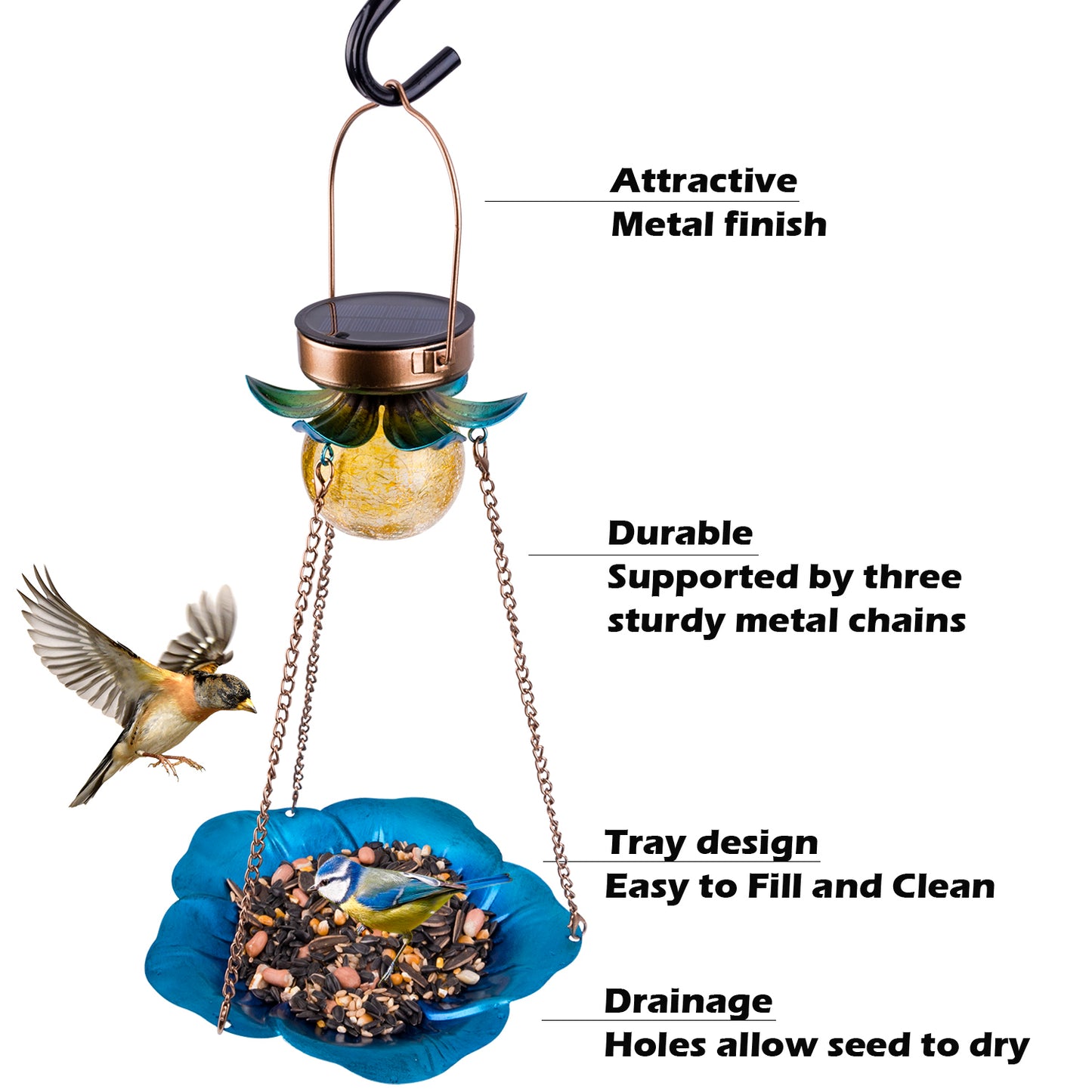 BD0089 Solar Bird Feeder