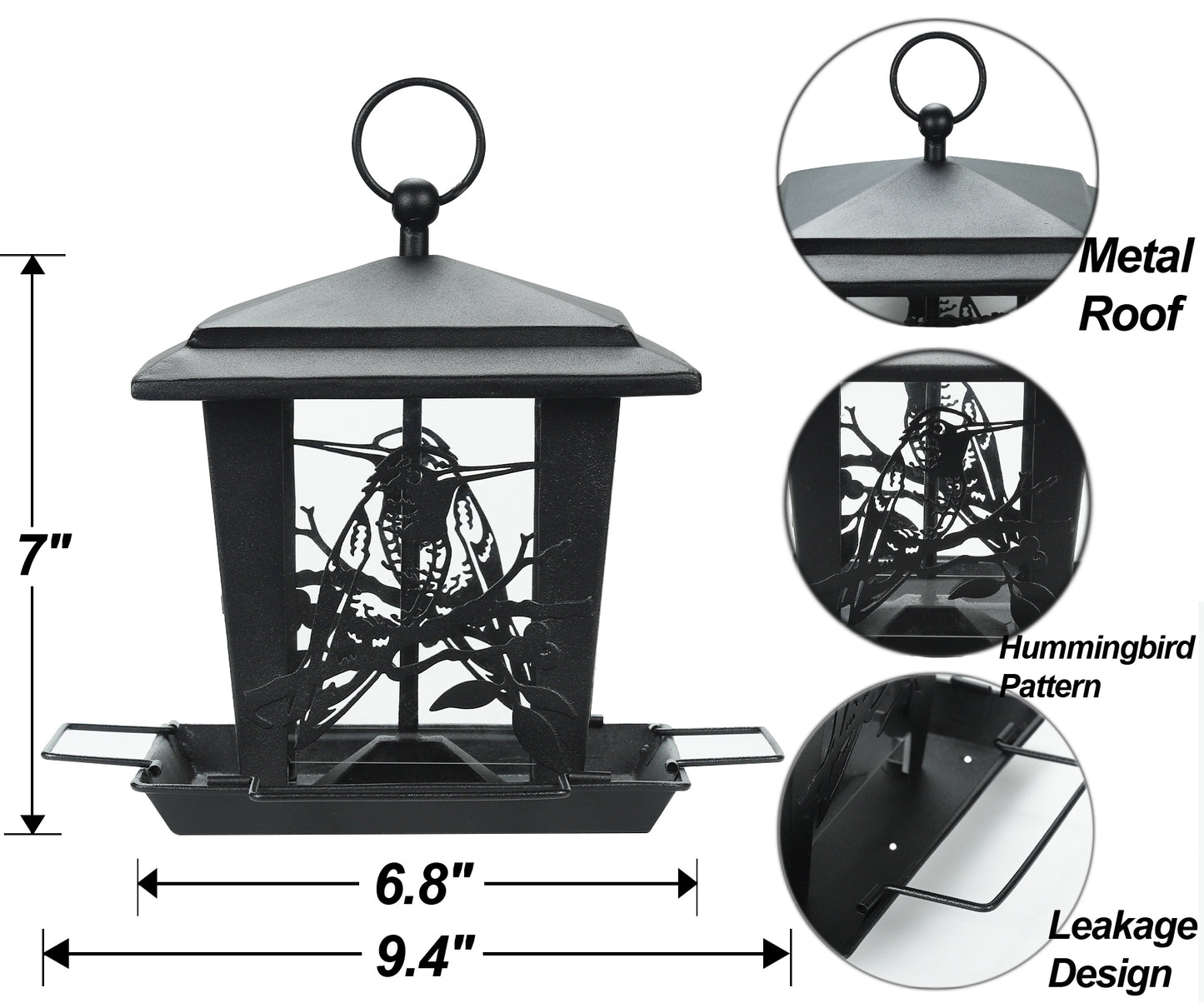BD0162 Metal Bird Feeder