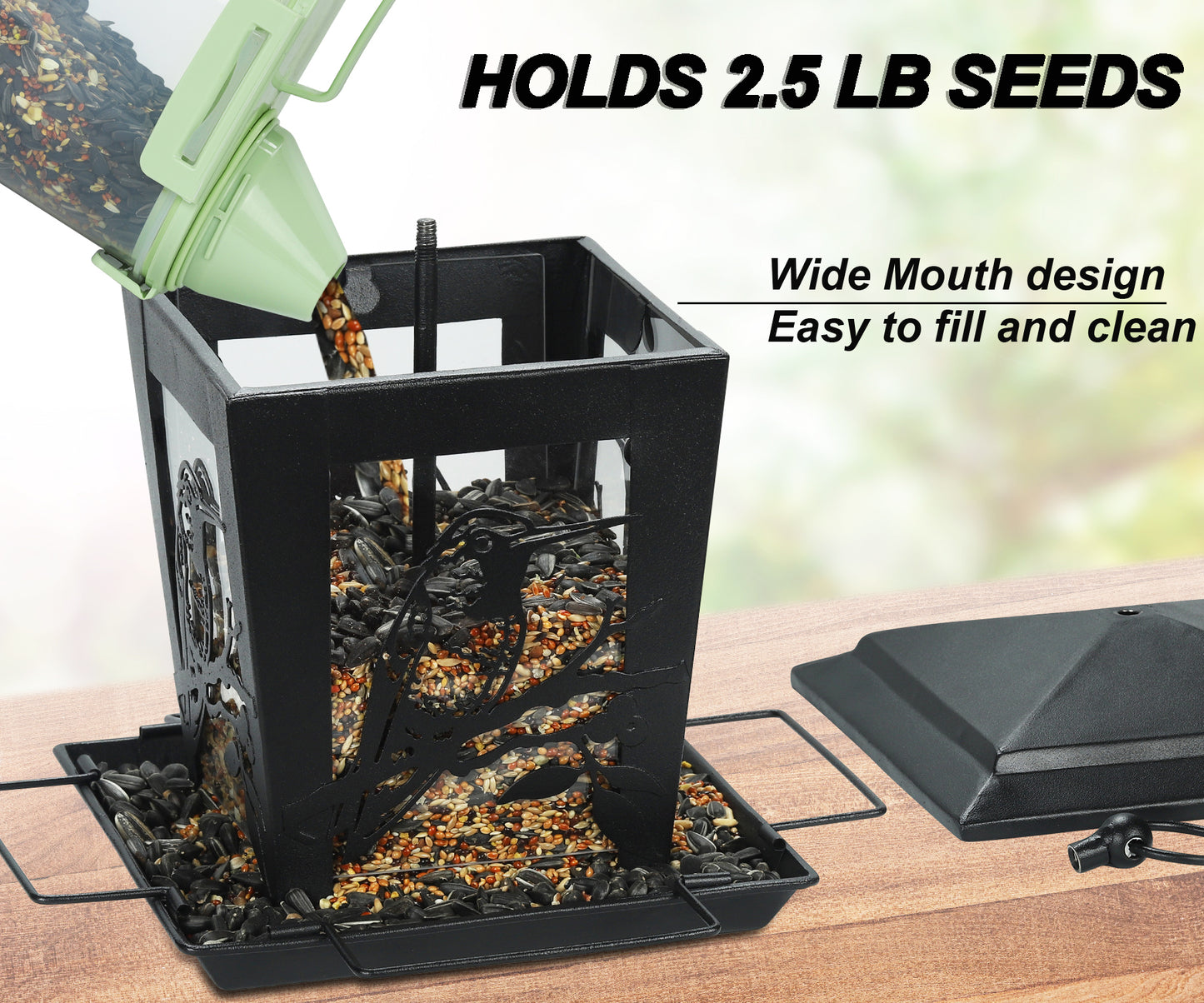 BD0162 Metal Bird Feeder